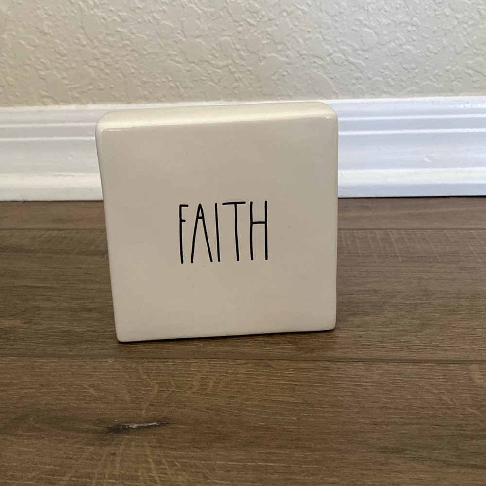 Rae Dunn Faith decoration